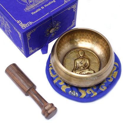 Súprava spievajúcej misy Budha medicíny, 10 cm (min. 500 g)